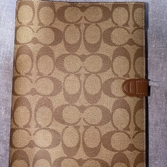 Coach Brown & Tan Signature Tab Organizer - Picture 3 of 4